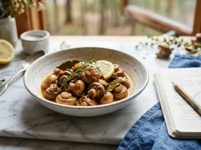 Recette Mes champignons à la grecque