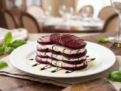 Recette Beetroot and Goat Cheese Mille-Feuille