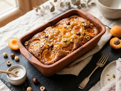Recette Mon pudding abricots et noisettes torréfiées