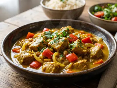 Recette Mon sauté de porc au curry