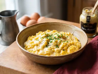 Recette Oeufs à la creme fraiche