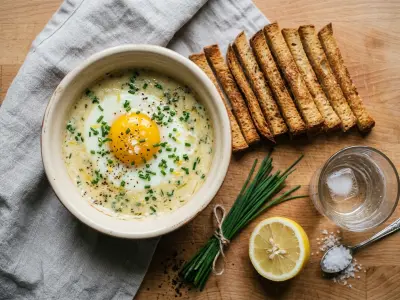 Recette Baked eggs in cream