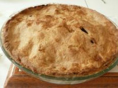 Recette Tarte au pommes abricots et pain d'épices