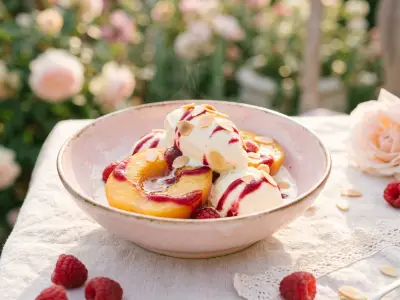 Recette Pêches Melba