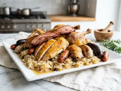 Recette Pintade rôtie à l'alsacienne