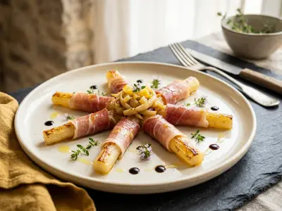 Recette Poêlée de scorsonères et jambon cru
