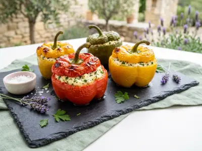 Recette Poivrons farcis à la ricotta