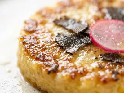 Recette Polenta et lames de Bianchetti