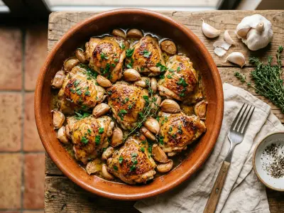 Recette Poulet à l'ail