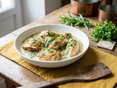 Recette Chicken with Tarragon by Raymond Oliver