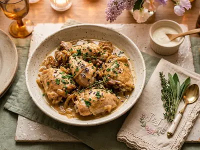 Recette Poulet au cidre
