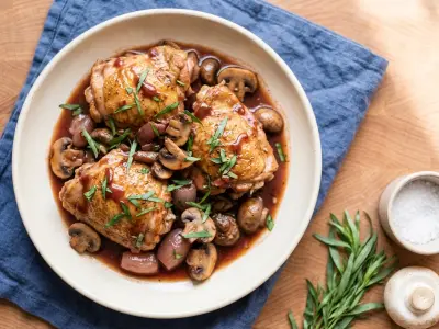 Recette Poulet sauté chasseur