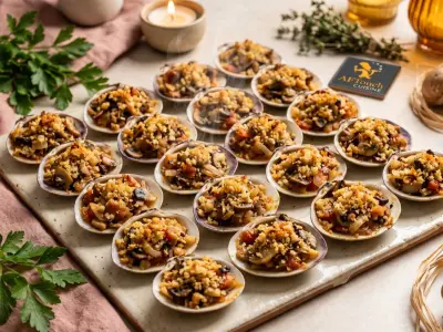 Recette Stuffed Clams with Mushrooms and Vegetables