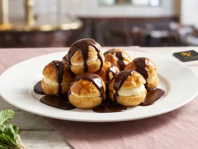 Recette Profiteroles with chocolate sauce