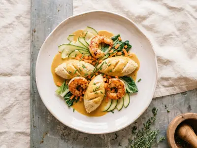 Recette Quenelle de brochet et Langoustines au Curry