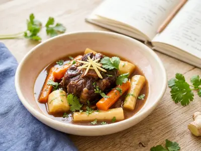 Recette Queue de boeuf aux légumes racines