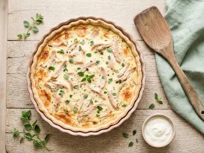 Recette Quiche express au poulet
