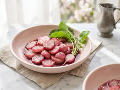 Recette Radis roses poêlés au Porto