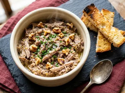 Recette Rillettes chaudes de lapin