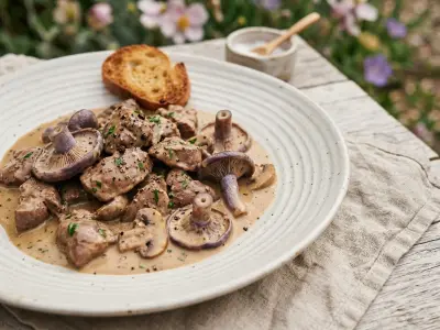 Recette Rognon de veau sauté aux pieds bleus