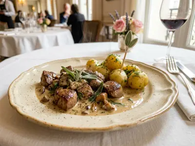 Recette Rognons de veau sautés en crème de sauge