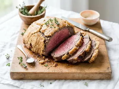 Recette Rôti de boeuf en croûte de sel