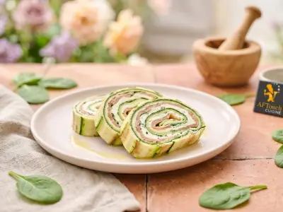 Recette Roulé de courgettes à la truite fumée