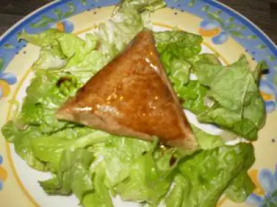 Recette Samossa chèvre, miel et balsamique