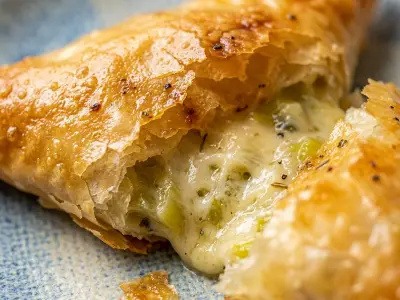 Recette Samoussas, Triangles à la crème de poireaux