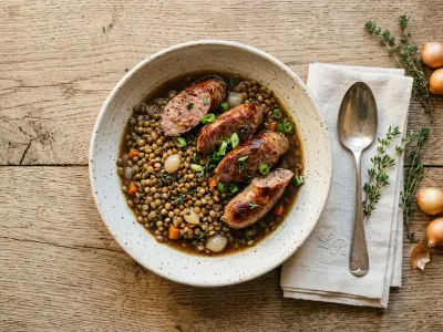 Recette Toulouse Sausage and Blonde Lentils