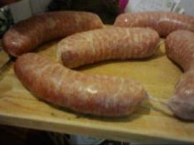 Recette Saucisse maison au vin blanc
