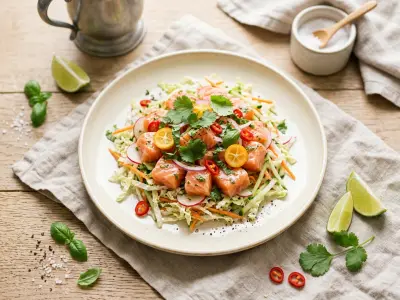 Recette Saumon cru mariné à la tahitienne