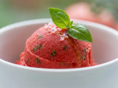 Recette Sorbet tomates basilic