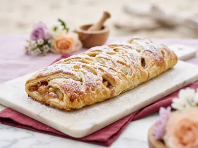 Recette Strüdel tresse pomme-poire