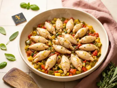 Recette Squid and Soissons beans from the garden