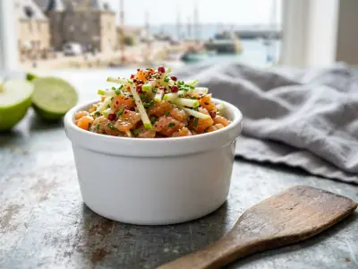 Recette Tartare de truite fumée à la pomme verte