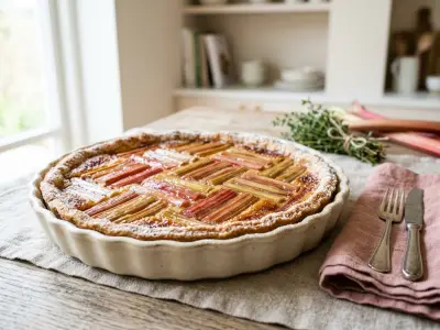 Recette Tarte à la rhubarbe