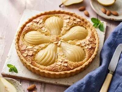 Recette Tarte amandine aux poires