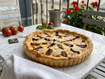 Recette Tarte au mascarpone et aux tomates séchées