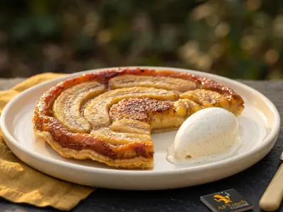 Recette Caramelized Banana Tart