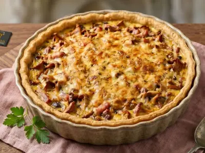 Recette Tarte aux champignons