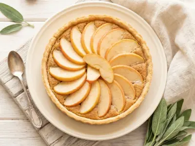 Recette Tarte aux pommes et châtaignes