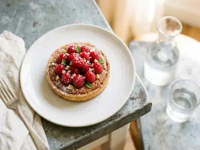 Recette Tarte framboise à l'amandine