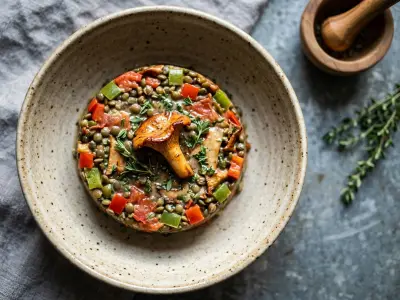 Recette Terrine de lentilles et girolles