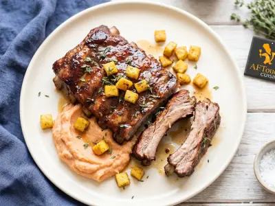 Recette Travers de porc laqué au sirop d'Agave