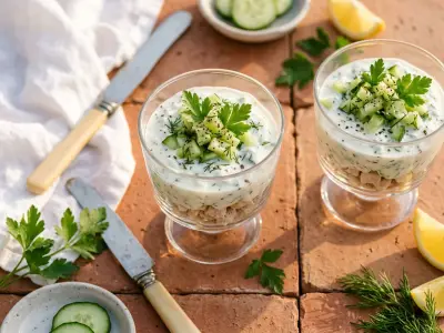 Recette Tsatsiki concombre et poulet