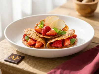 Recette Tuiles framboises fraises et citron vert