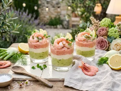 Recette Verrines d'avocat aux crevettes