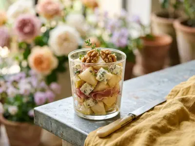 Recette Verrines de poires et fourme d'Ambert