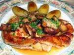 Côte de veau rôtie aux cèpes, rapide à réaliser